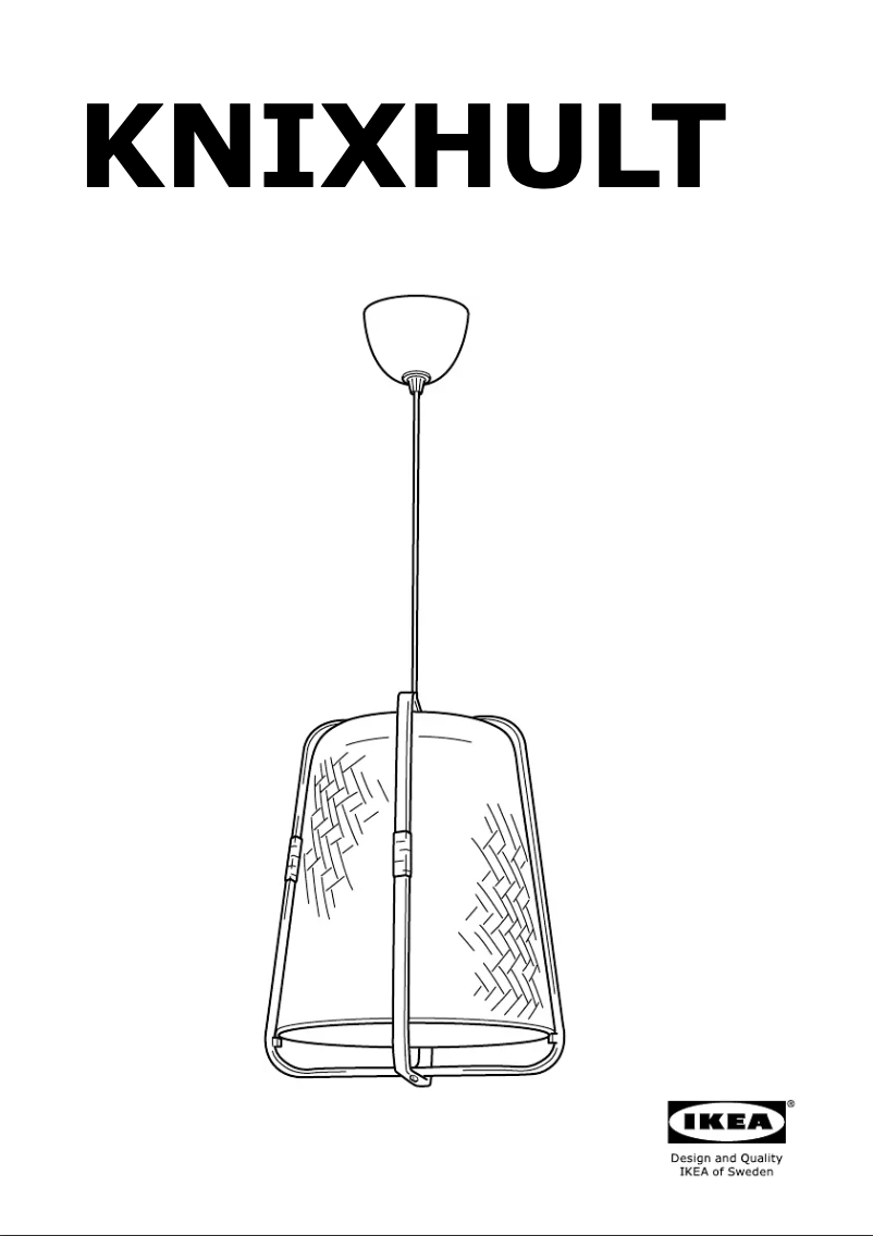 Page 1 de la notice Instructions / montage Ikea KNIXHULT