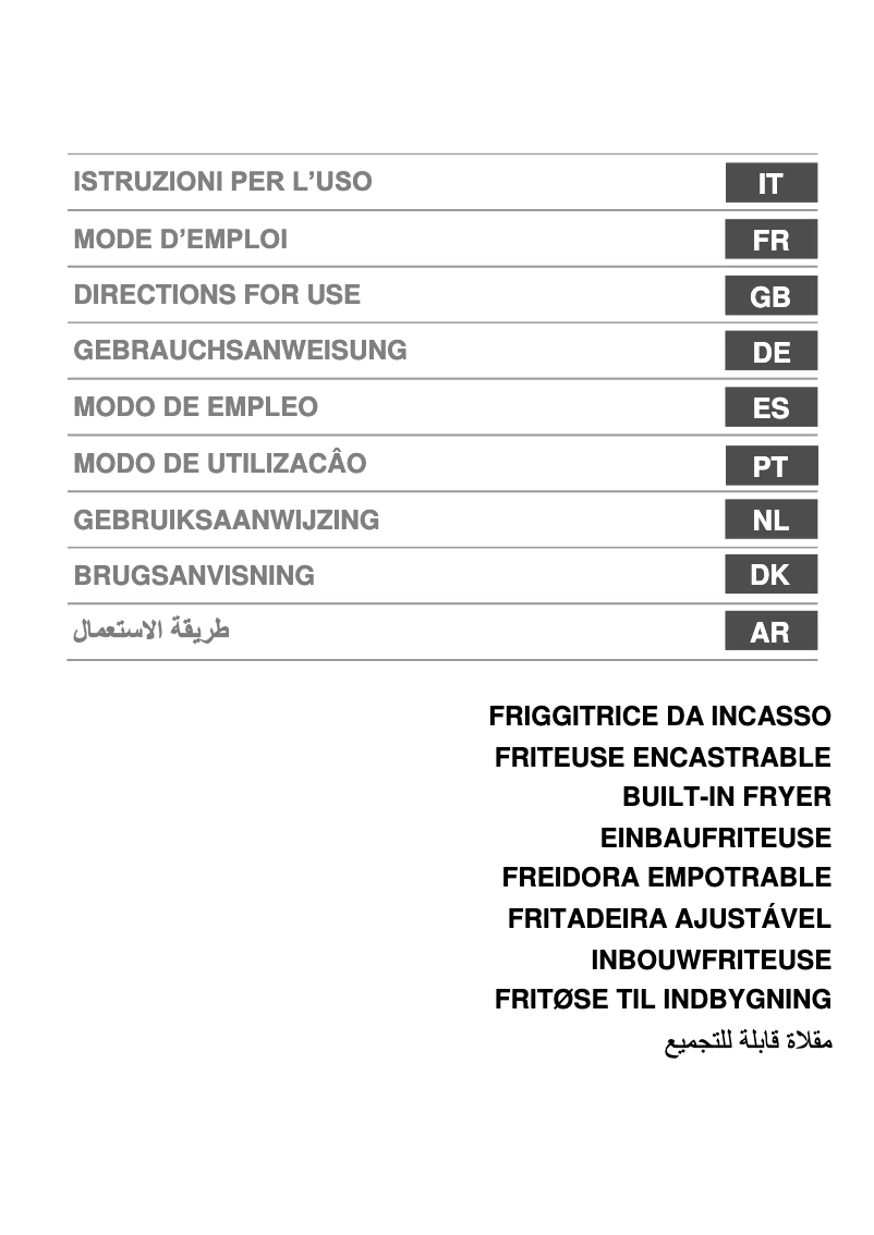 Page 1 de la notice Brochure Smeg PGF30F