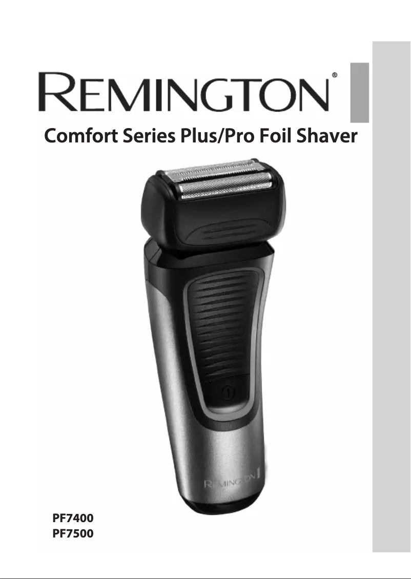 Page 1 de la notice Manuel utilisateur Remington Comfort PF7500