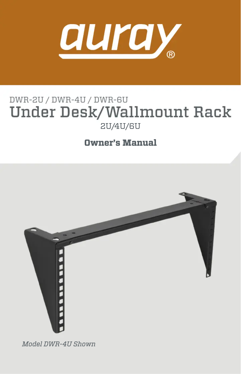 Page 1 de la notice Manuel utilisateur Auray DWR-4U