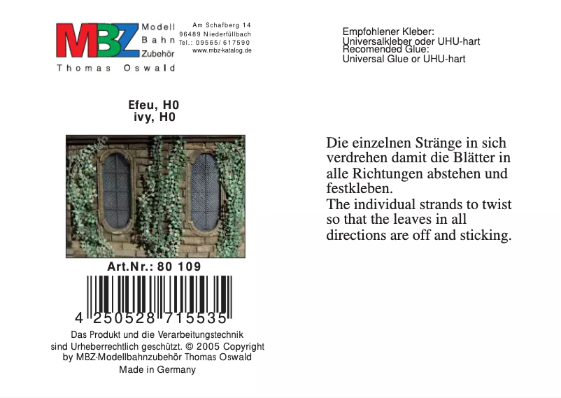 Página 1 del manual Manual de usuario MBZ 80109