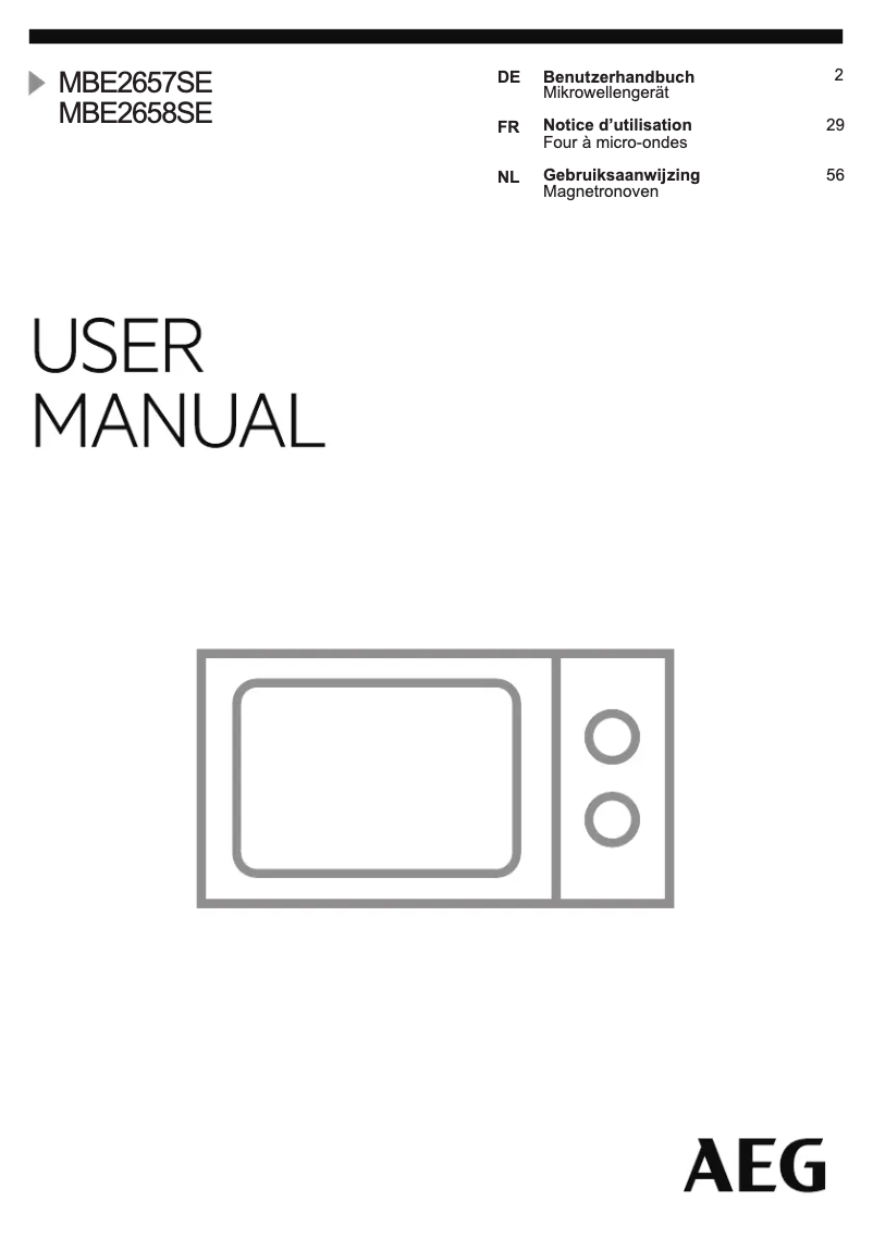 Página 1 del manual Manual de usuario Electrolux MBE2657SE