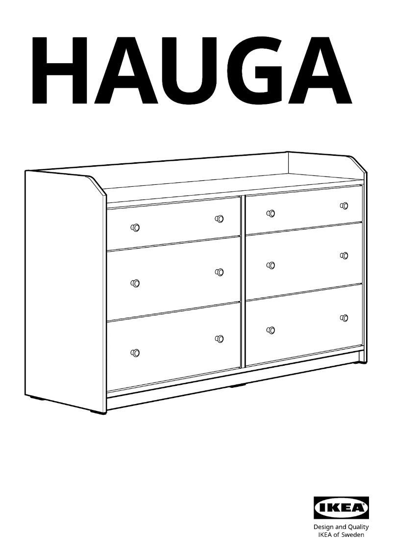 Page 1 de la notice Manuel utilisateur Ikea HAUGA 604.073.08