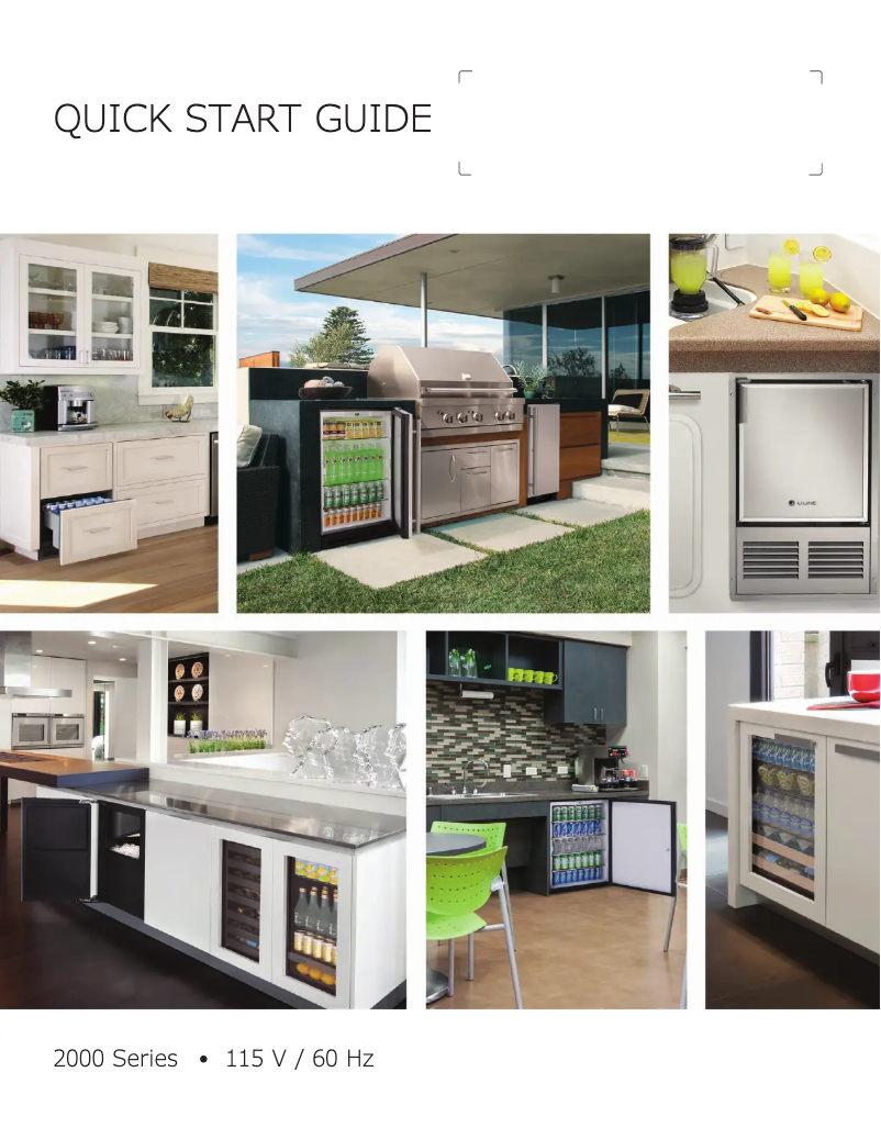 Page 1 de la notice Guide de démarrage rapide U-Line 2218RGL