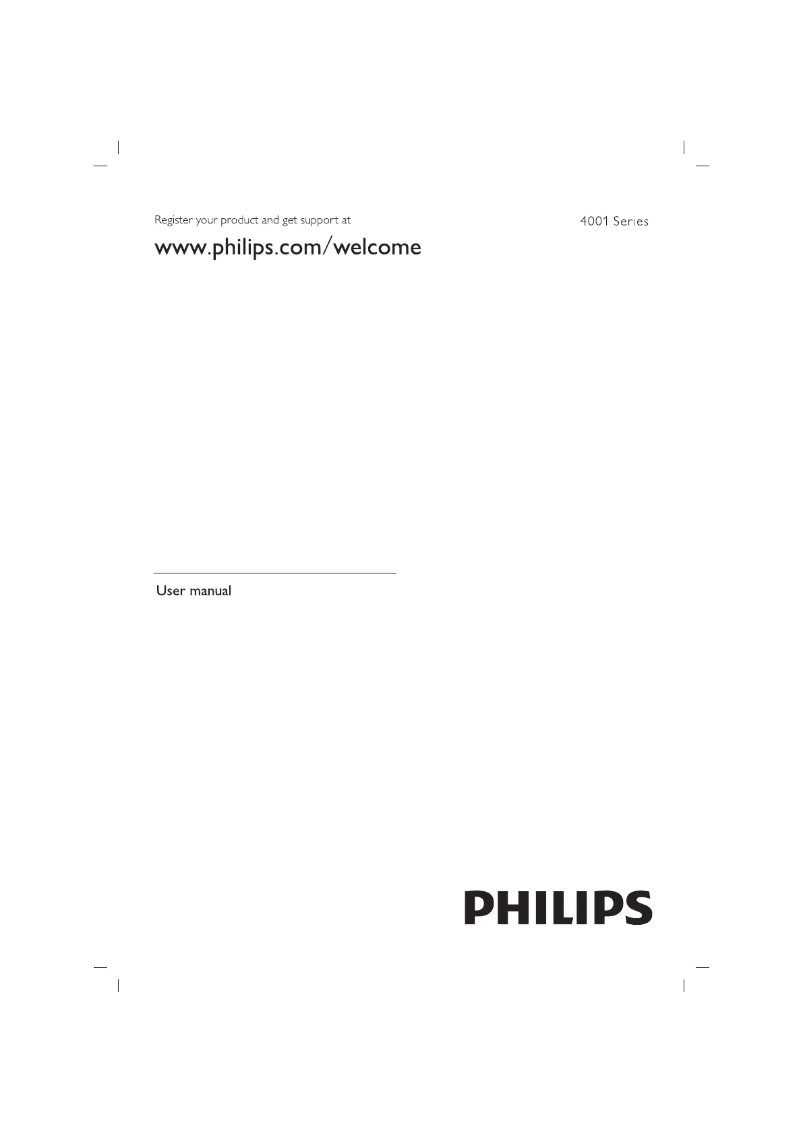 Page n°1 - Manuel utilisateur Philips 43PFT4001