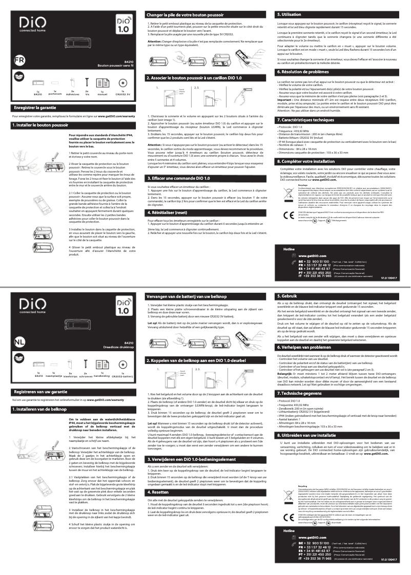 Página 1 del manual Manual de usuario Chacon 84210