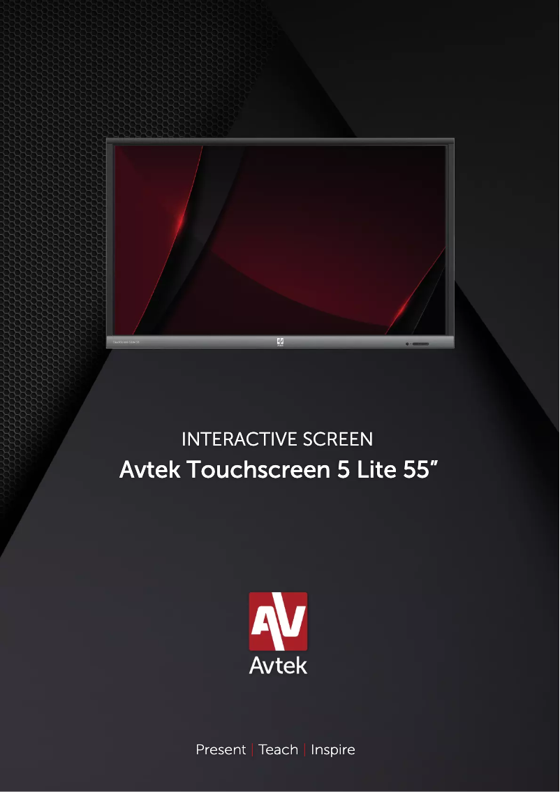 Page 1 de la notice Manuel utilisateur Avtek 5 Lite 55”