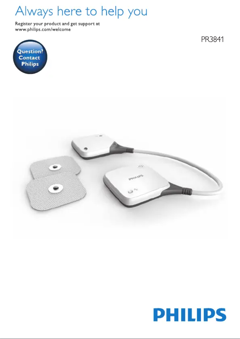Page 1 de la notice Manuel utilisateur Philips PulseRelief PR3841