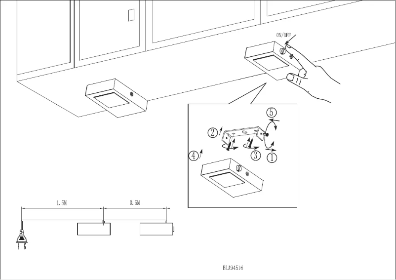 Page 1 de la notice Manuel utilisateur Eglo Lavaio