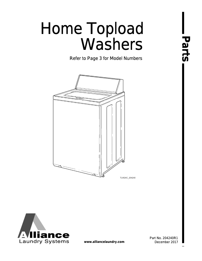 Página 1 del manual Manual de usuario Speed Queen AWN63RSN115TW01