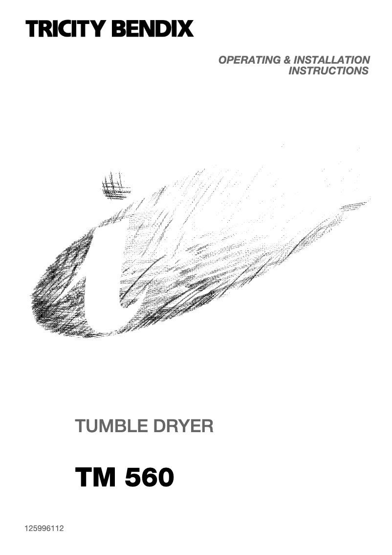Página 1 del manual Manual de usuario Tricity Bendix TM 560