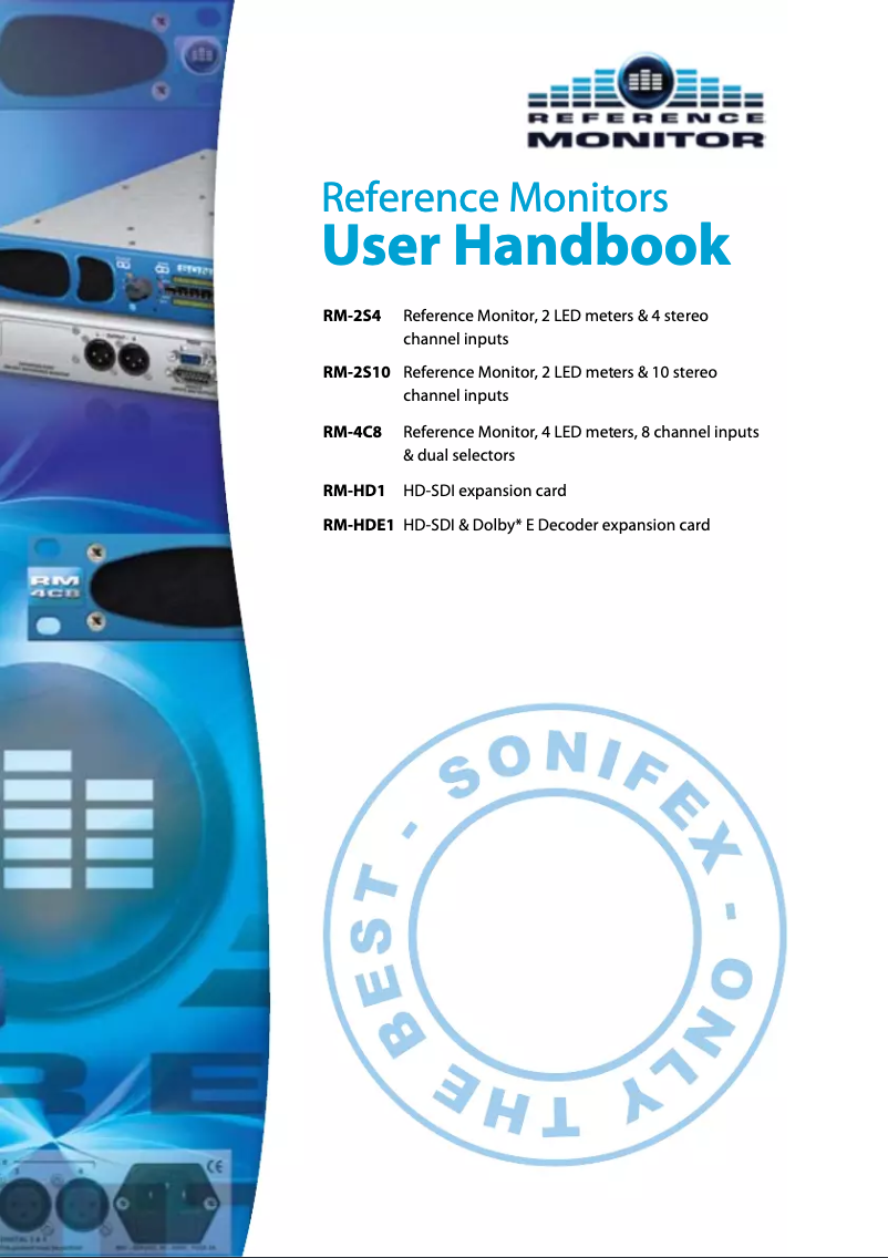 Page 1 de la notice Manuel utilisateur Sonifex RM-4C8