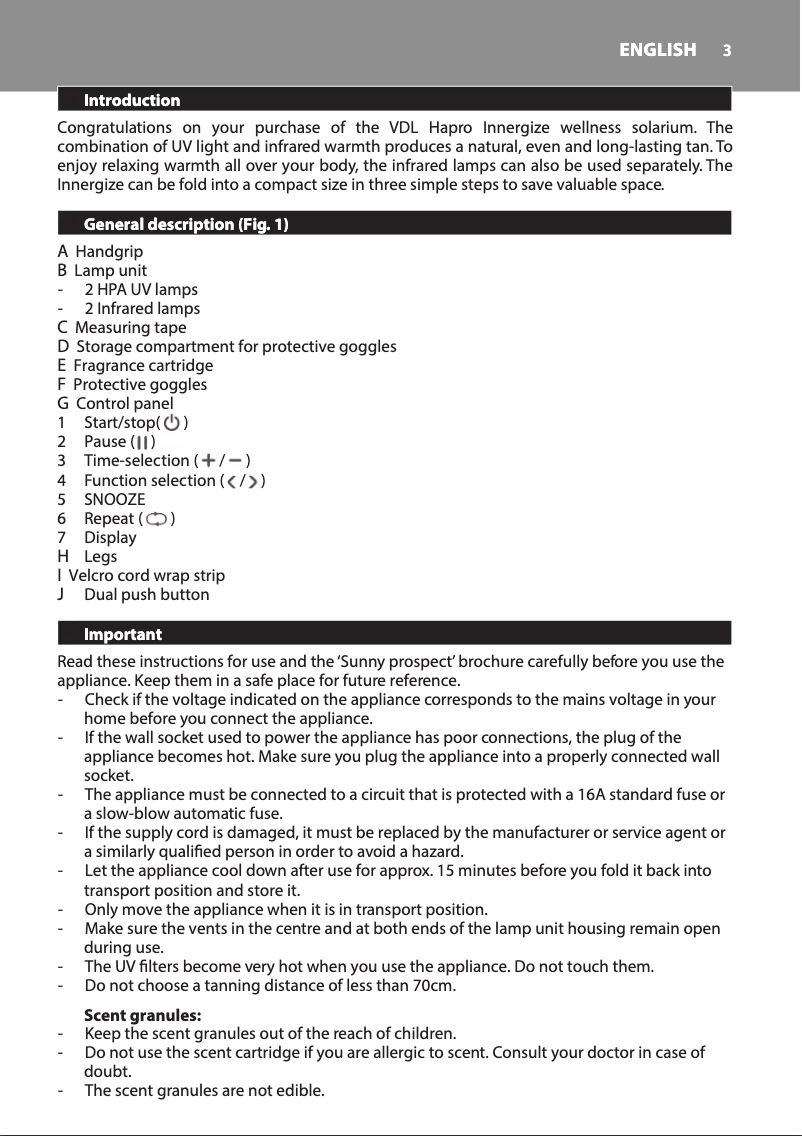 Page 1 de la notice Manuel utilisateur Hapro Innergize HP8580