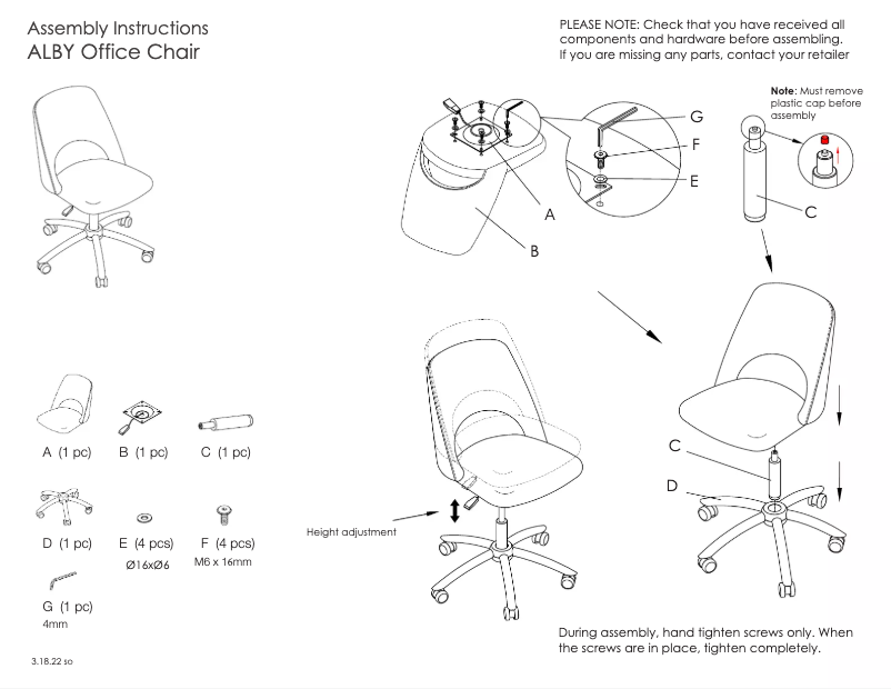 Page 1 de la notice Guide d'installation Eurø Style Alby
