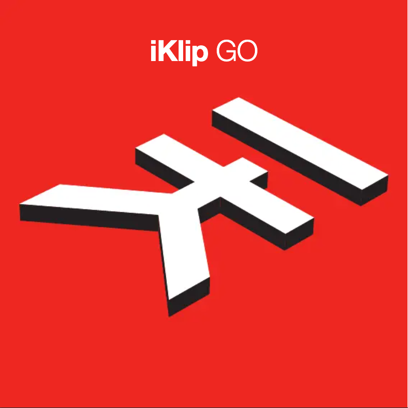 Page 1 de la notice Manuel utilisateur IK Multimedia iKlip GO