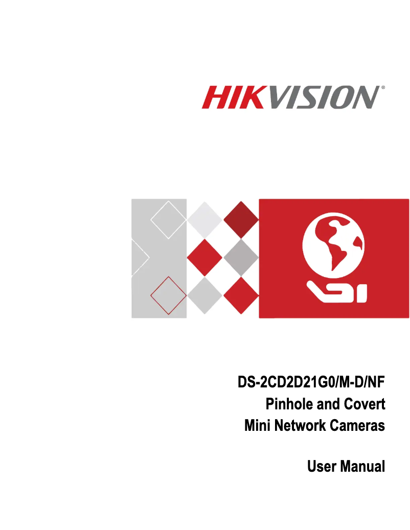 Page 1 de la notice Manuel utilisateur Hikvision DS-2CD2D21G0/M-D/NF