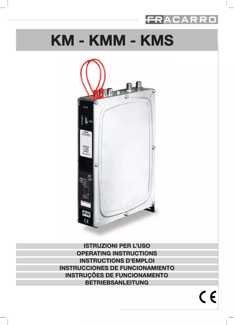 Page 1 de la notice Manuel utilisateur Fracarro KMS