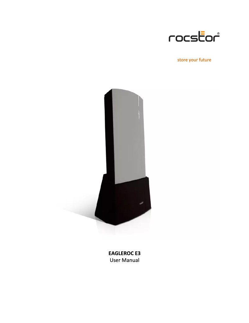 Page 1 de la notice Manuel utilisateur Rocstor EagleRoc E3