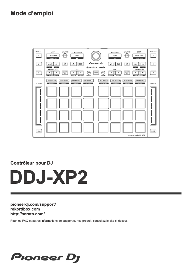 Página 1 del manual Guía de inicio rápido Pioneer DDJ-XP2