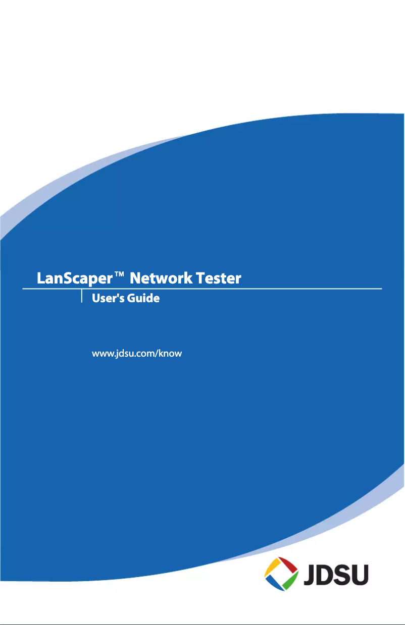 Page 1 de la notice Manuel utilisateur JDSU NT750