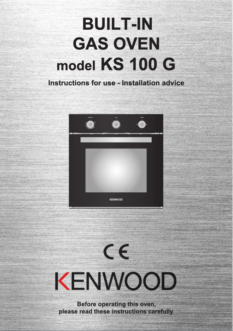 Page 1 de la notice Manuel utilisateur Kenwood KS 100 G