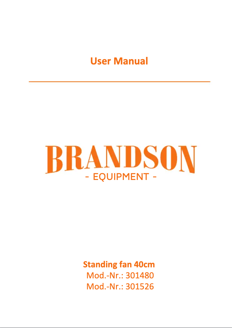 Page 1 de la notice Manuel utilisateur Brandson 301526