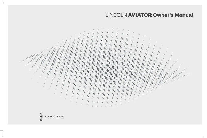 Page 1 de la notice Manuel utilisateur Lincoln Aviator (2025)