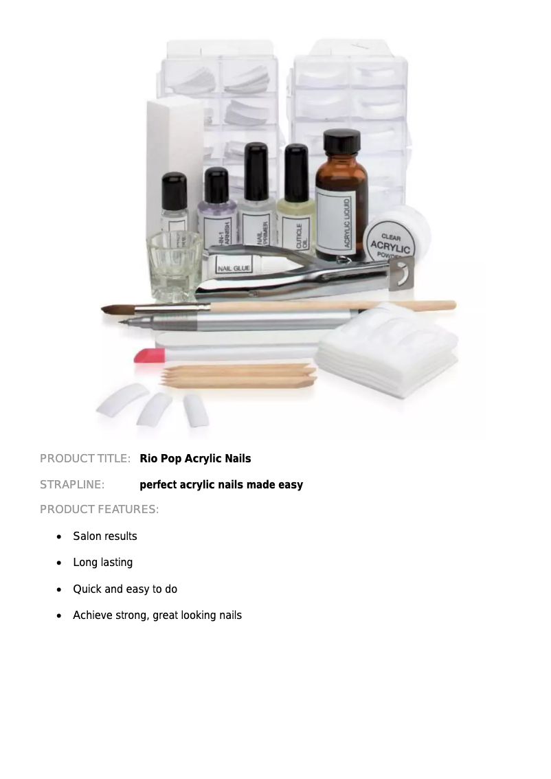 Page 1 de la notice Manuel utilisateur Rio NAPO