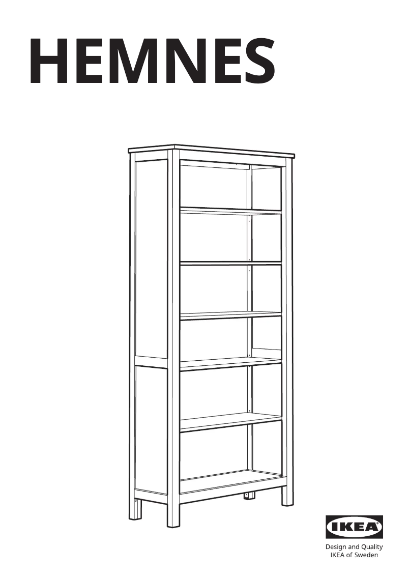 Page 1 de la notice Manuel utilisateur Ikea HEMNES 103.717.12