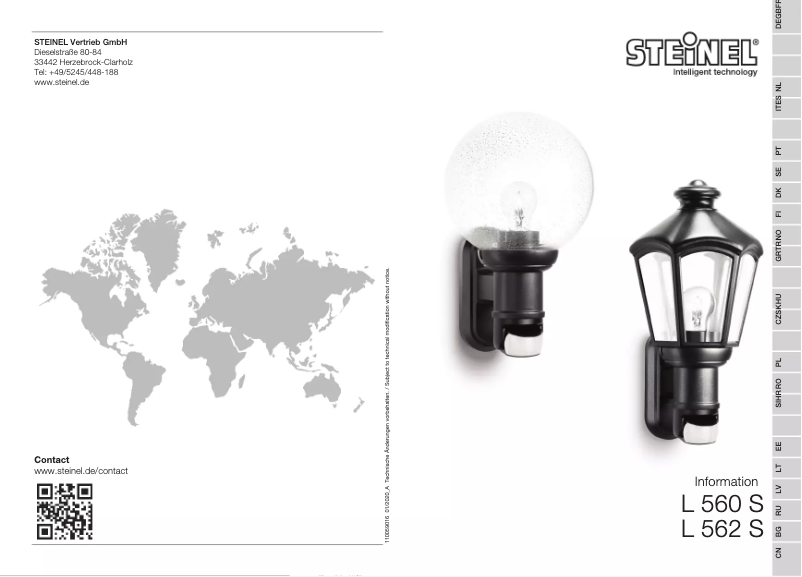Page 1 de la notice Manuel utilisateur Steinel L 560 S