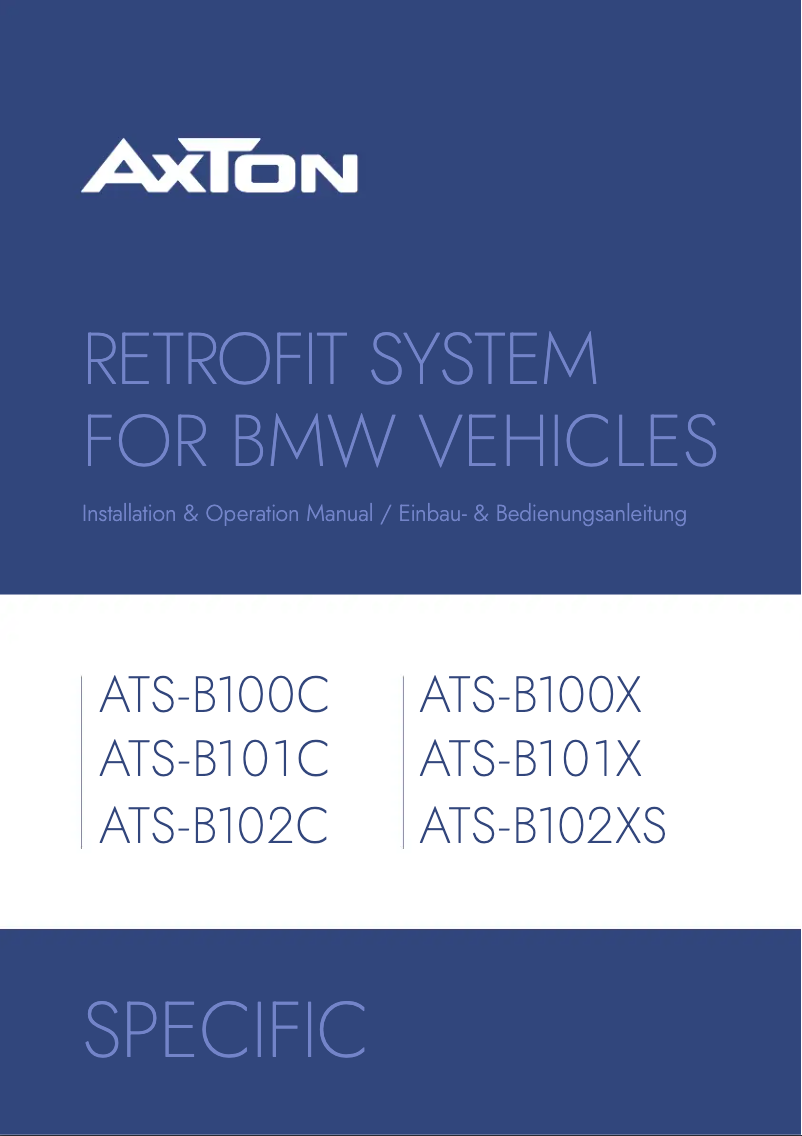Página 1 del manual Manual de usuario Axton ATS-B100X