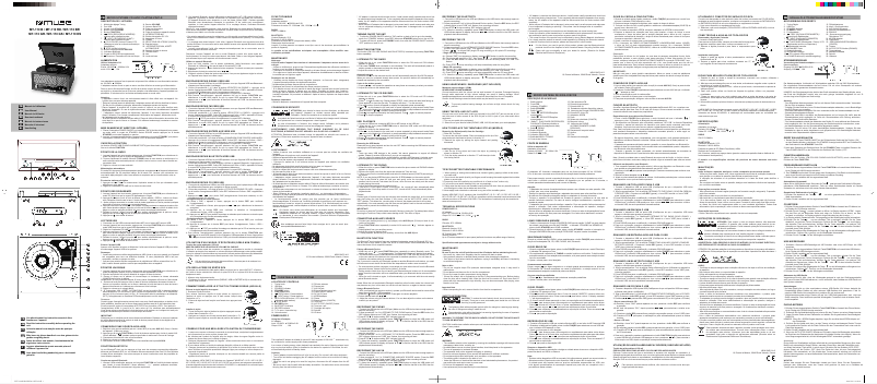 Page 1 de la notice Manuel utilisateur Muse MT-110 DS