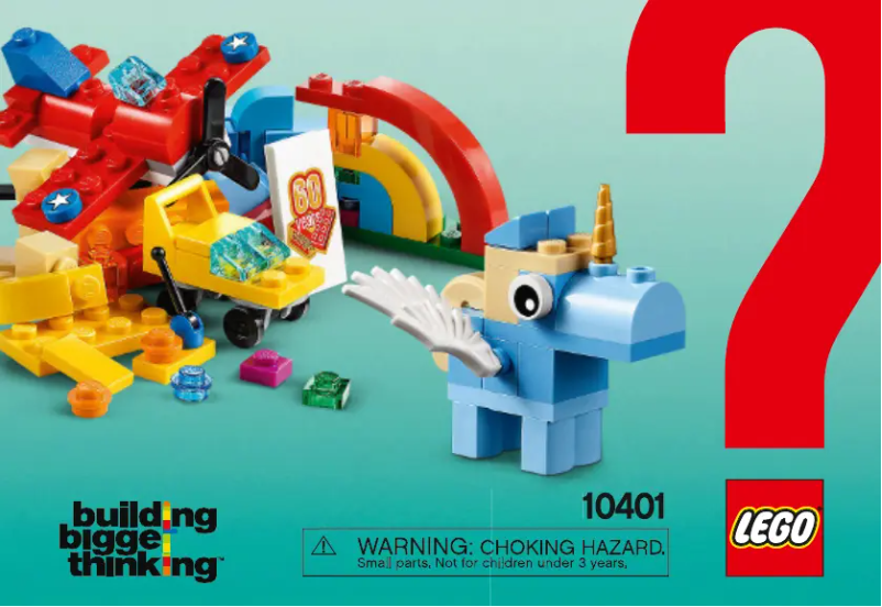 Page 1 de la notice Manuel utilisateur Lego Classic 10401