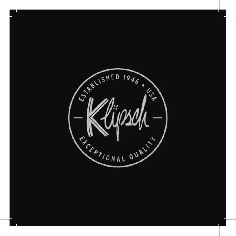 Page 1 de la notice Manuel utilisateur Klipsch Groove XL