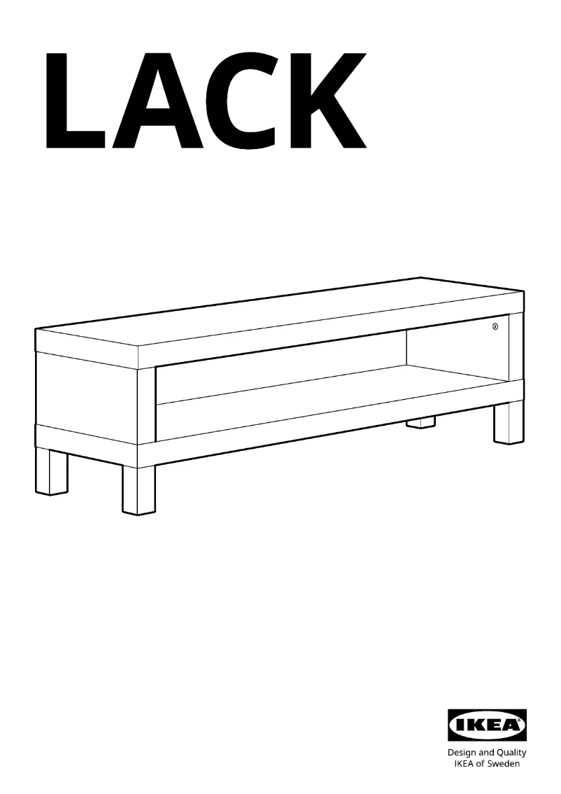 Page 1 de la notice Manuel utilisateur Ikea LACK 805.660.61