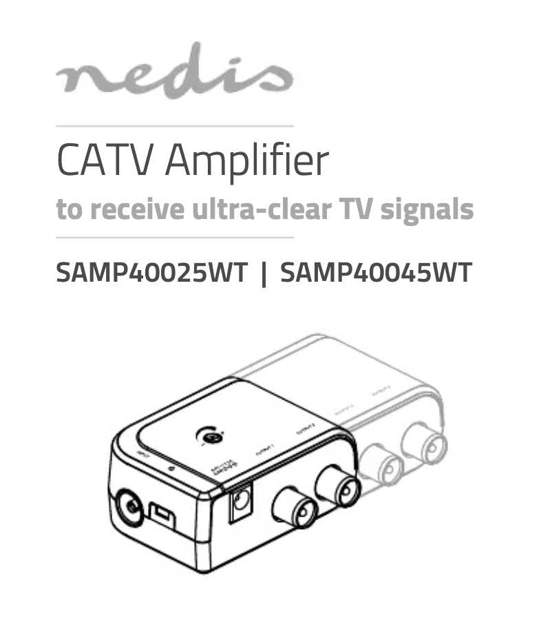 Page 1 de la notice Manuel utilisateur Nedis SAMP40025WT