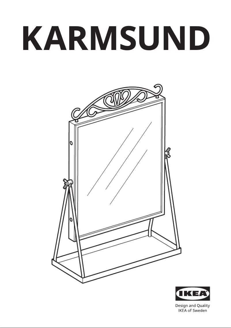 Page 1 de la notice Manuel utilisateur Ikea KARMSUND 002.949.79