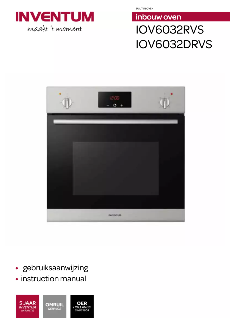 Page 1 de la notice Manuel utilisateur Inventum IOV6032D