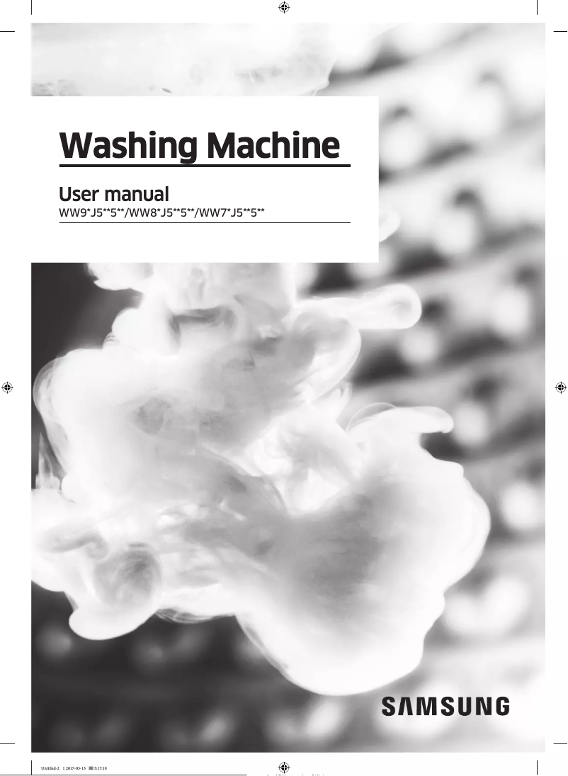 Page 1 de la notice Manuel utilisateur Samsung WW80J5555FX EcoBubble