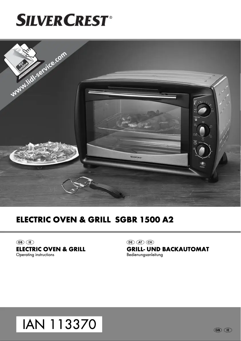 Page 1 de la notice Manuel utilisateur SilverCrest SGBR 1500 A2