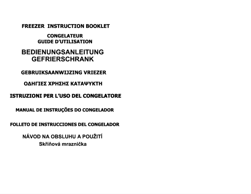 Page 1 de la notice Manuel utilisateur Candy CFU 125 UK