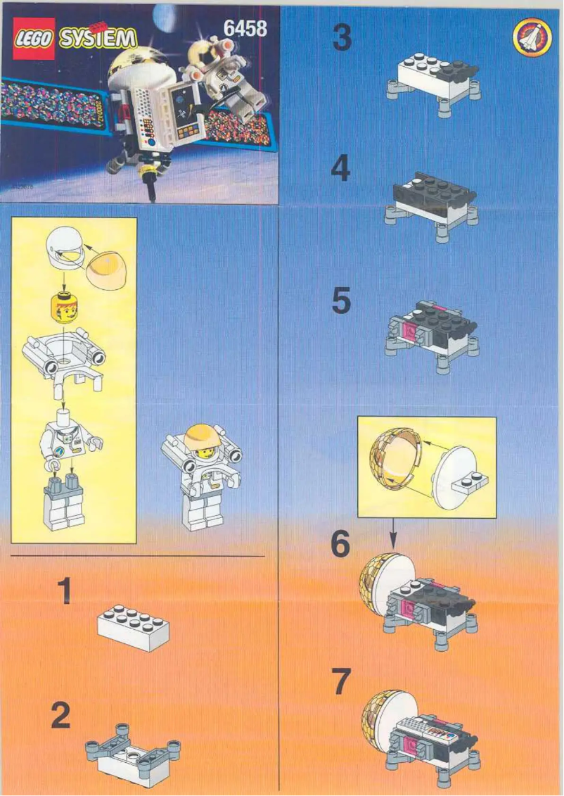 Page 1 de la notice Manuel utilisateur Lego Space Port Sat 4