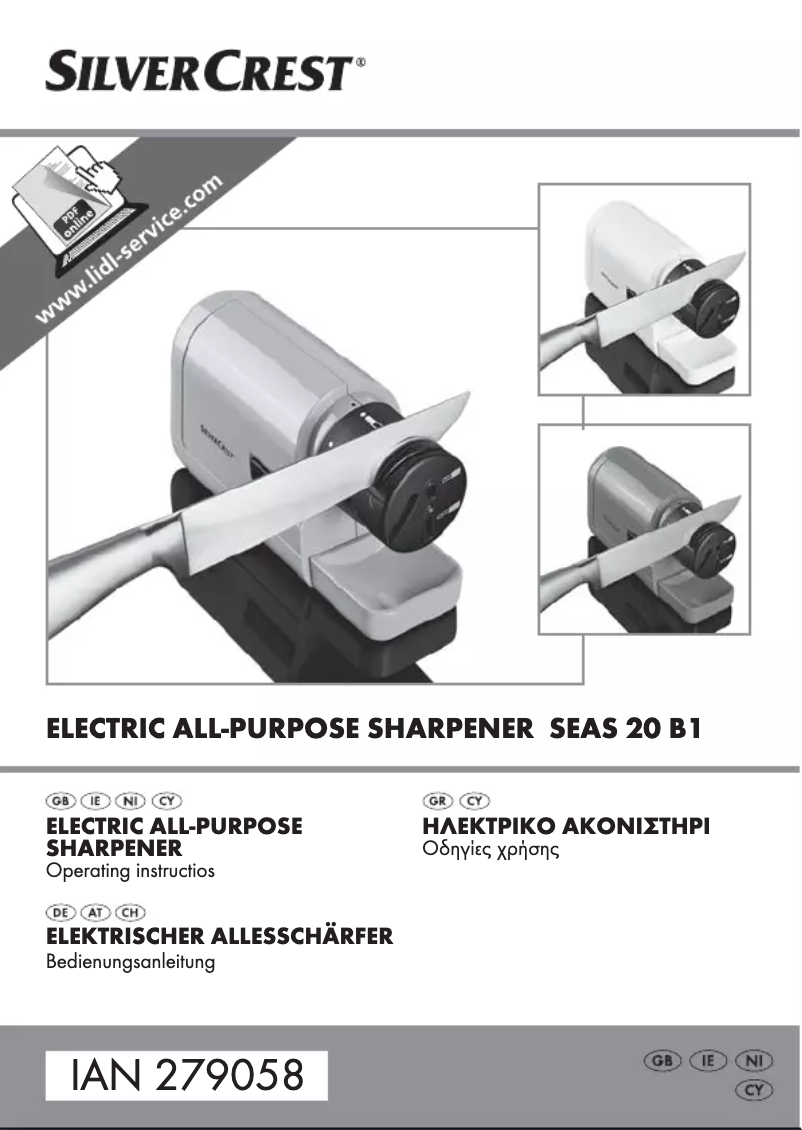 Page 1 de la notice Manuel utilisateur SilverCrest IAN 273428