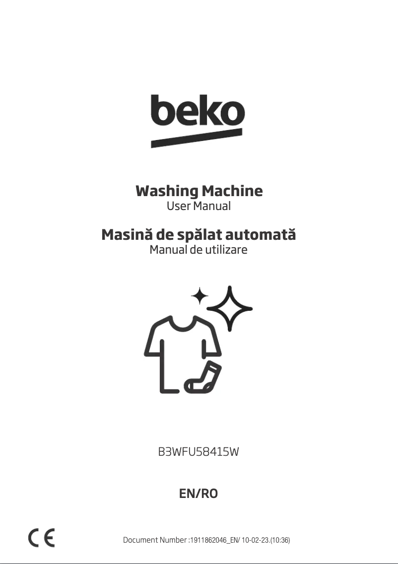 Page 1 de la notice Manuel utilisateur Beko B3WFU58415W