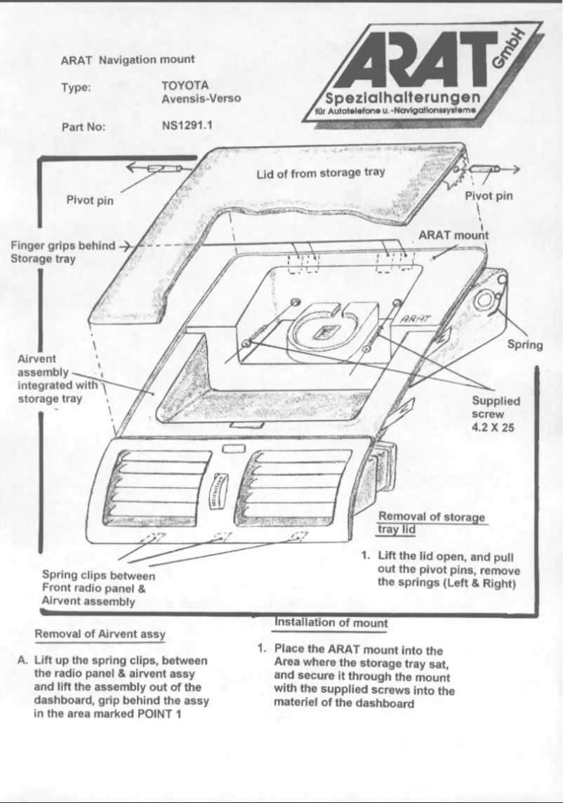 Página 1 del manual Manual de usuario Arat NS1291.1