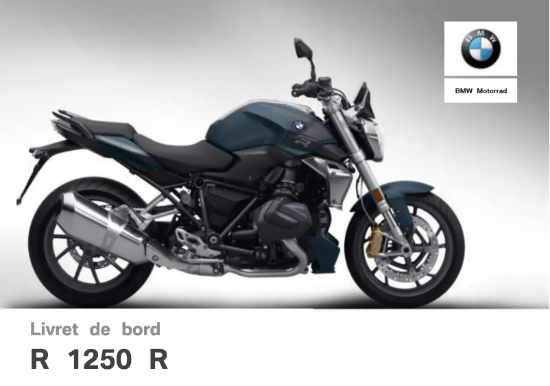 Page 1 de la notice Manuel utilisateur BMW R 1250 R (2018)