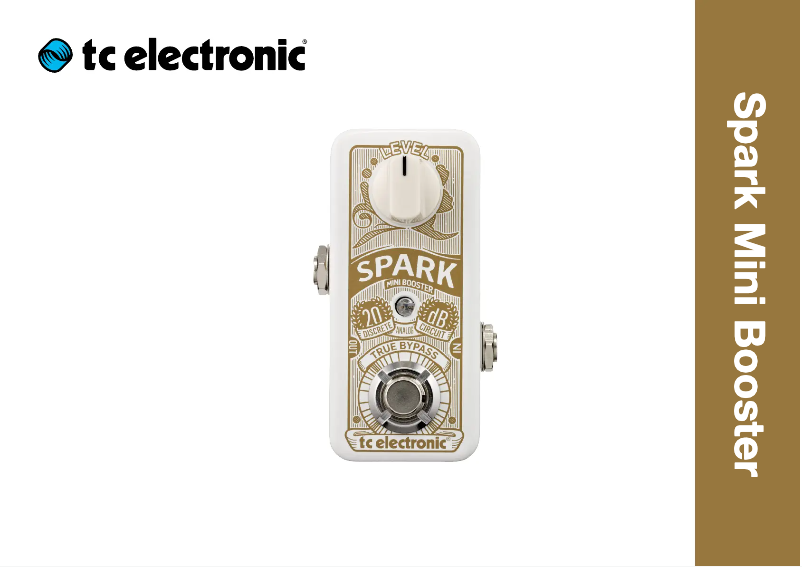 Page 1 de la notice Manuel utilisateur TC Electronic Spark Mini Booster
