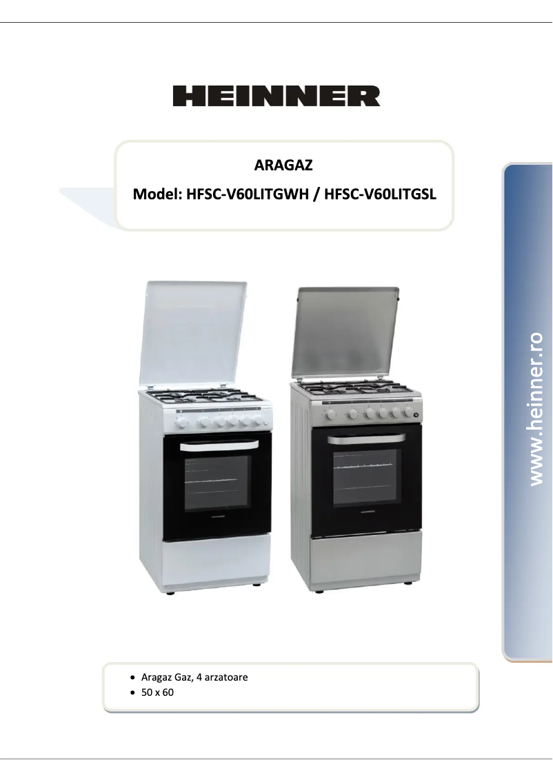 Page 1 de la notice Manuel utilisateur Heinner HFSC-V60LITGSL
