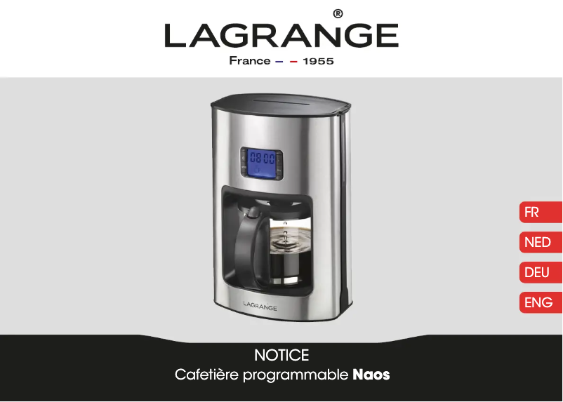 Page 1 de la notice Manuel utilisateur Lagrange Naos 539001