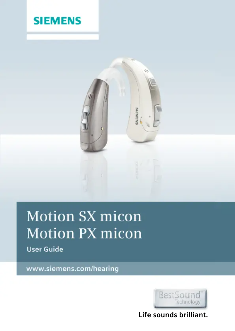 Page 1 de la notice Manuel utilisateur Siemens Motion SX micon